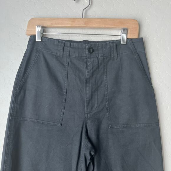 Jenni Kayne Pants Ranger Black Straight Leg High Rise Utility Pants Size 4 - Picture 4 of 9